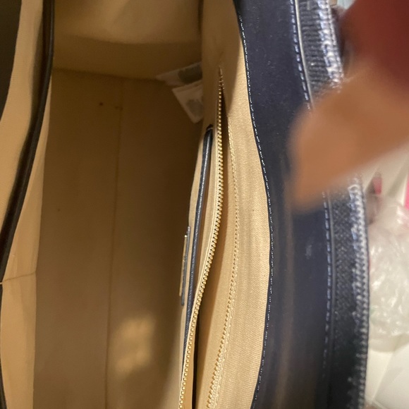 Ralph Lauren Navy and Floral Tote - Picture 11 of 14